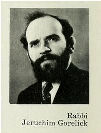 Rav Yerucham Gorelick in the 1960 Masmid.